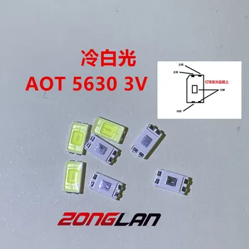 

500PCS For AOT LED LCD Backlight TV Application Middle Power LED Backlight 0.5W 3V 5630 Cool white LCD TV Backlight PT56WA1