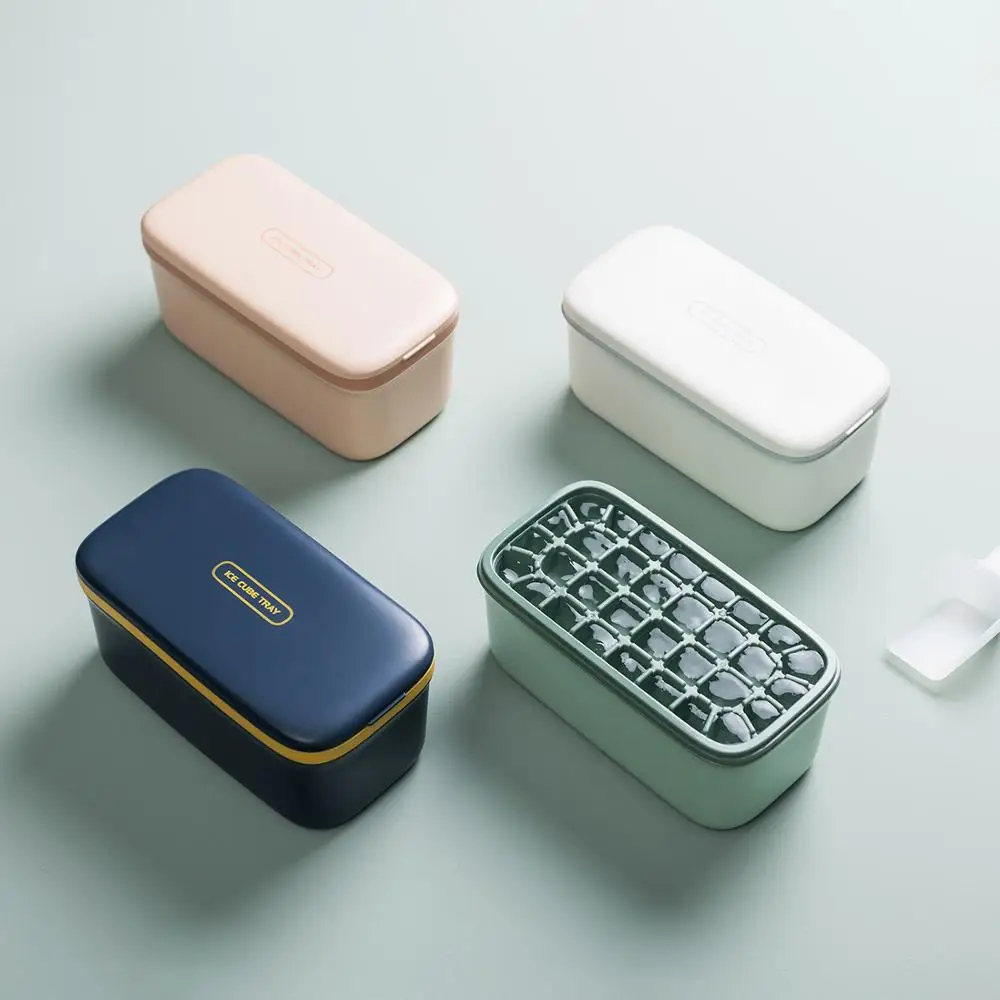 저장 상자와 더블 아이스 금형 아이스크림 실리콘 ABS 바 파티 위스키 차가운 음료 DIY 금형 베이킹 아이스 큐브 주방 도구