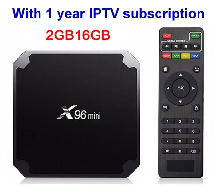 2G BOX 12months IPTV X96 Мини Android 7,1 IPTV Box четырехъядерный с IPTV, голландские, французские, арабские IPTV Smarters - Цвет: 2G BOX 12months IPTV
