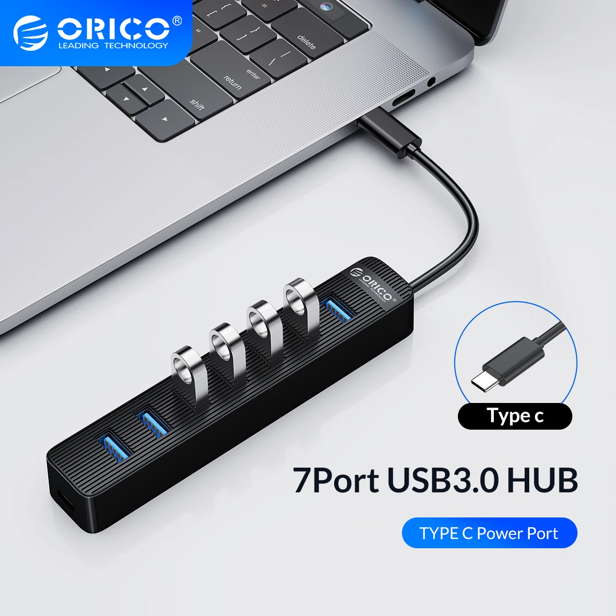 On Sale Usb-C-Hub Computer-Accessories Usb-Splitter Power-Supply-Port ORICO USB3.0 Type-C For Laptop NRwoeQWGxma