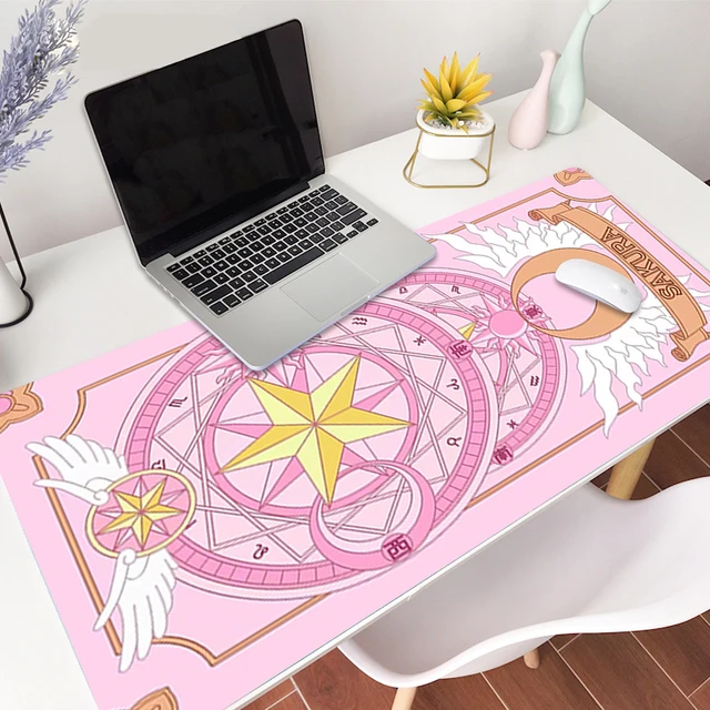 Kawaii Mouse Pad Gamer Pink Computer Mat Cute Office Decor Large Gaming Slipmat Keyboard Pc Accesories 800x300 Mousepad 90x40 Xl 5
