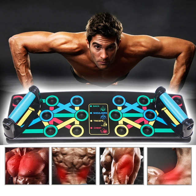 US $18.32 14-in-1 Push-up Stops Fitness Exercise Push Up Board Rack Push Up Stands Body Building for Gym Men 