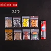 Mini Cute Cheaper Plastic Zipper Print Bags, Ziplock Packaging Pouches Jewelry Candy Pill Pack 3.5x5cm  Thick 0.24mm 3