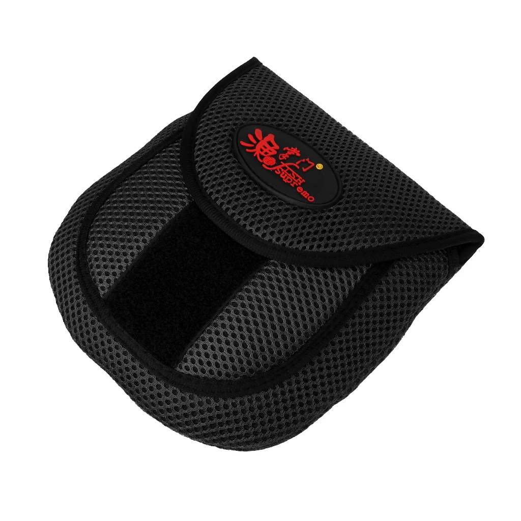 Mesh Cloth Fly Fishing Reel Storage Bag Protective Cover Case Pouch Reel Holder Protector