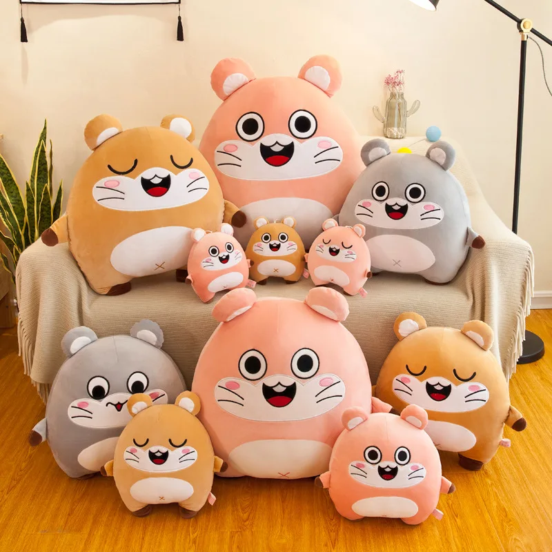

Cute Hamster Stuffed Animal Plush Toy Pillow Creative Home Mouse Toy Children's Birthday Gifts