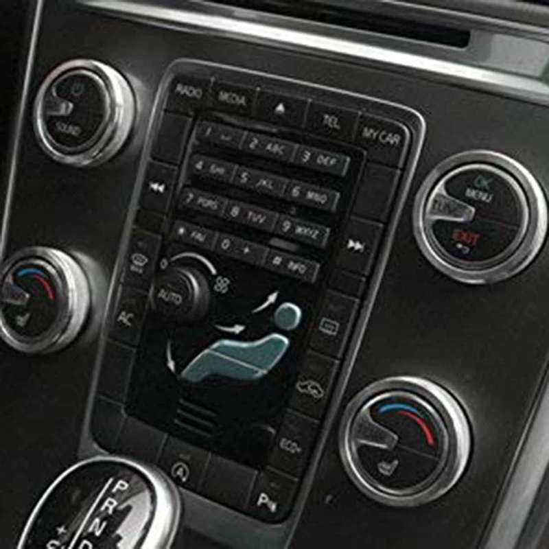 4 шт. Серебряный Кондиционер Ручка и аудио ручка Крышка для Volvo XC60 S60 V60 V40