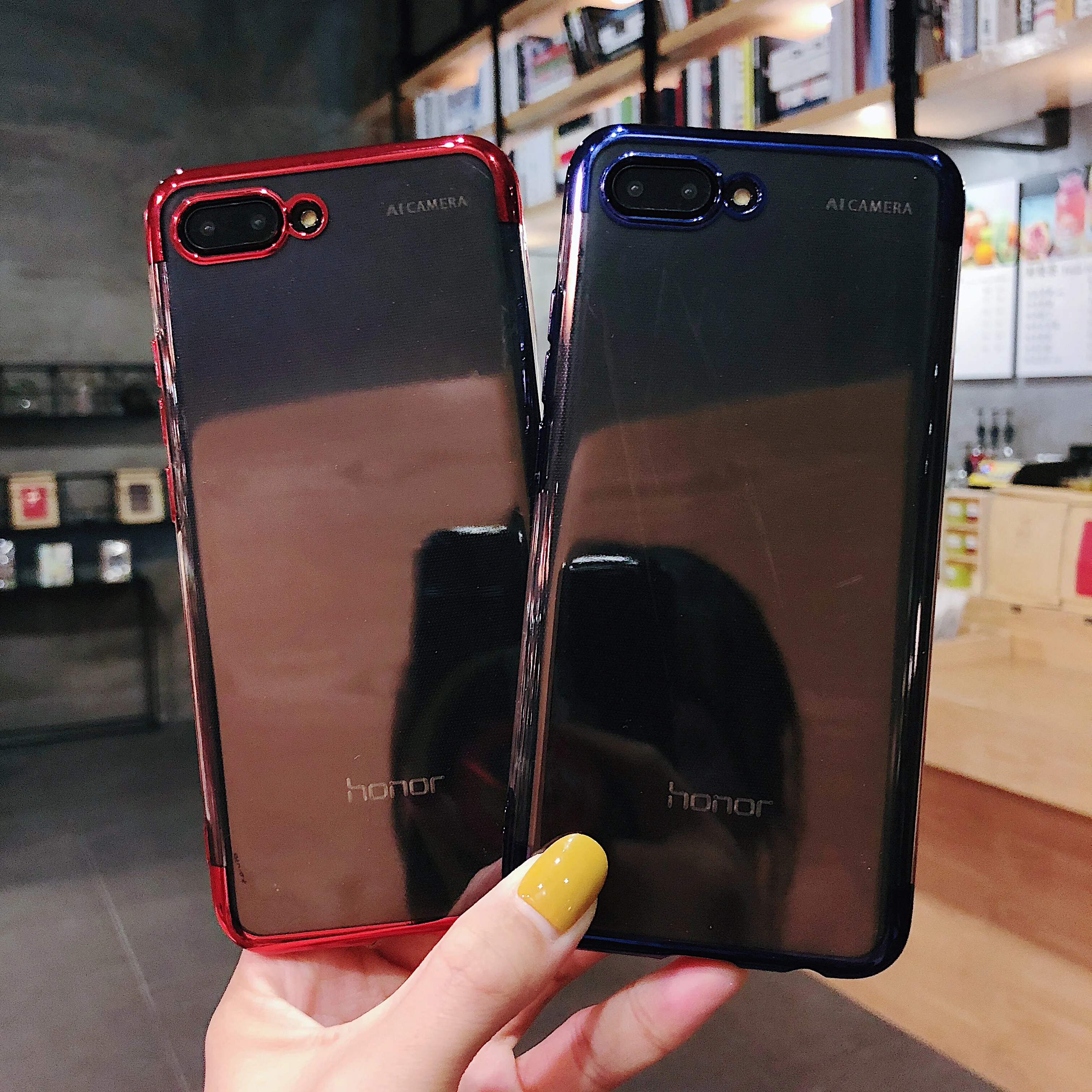 

Colorful Silicone Frame Phone Case For HuaWei V9 play V10 20 Enjoy7S 8plus 8E MAX 9P 9 Y9 Y6 Protection Back Cover