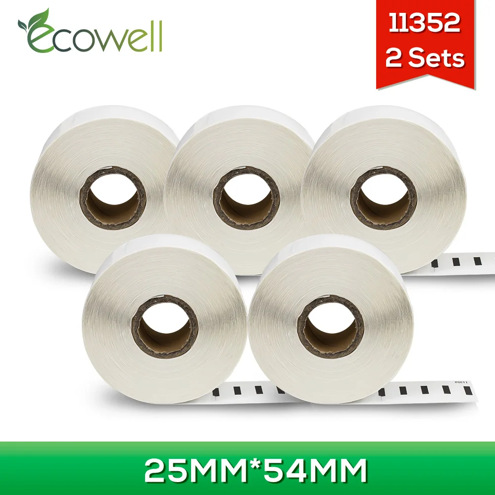 Ecowell 10 рулонов 5000 шт. 11352 ярлыков совместимых с LW ярлыки для доставки совместимые