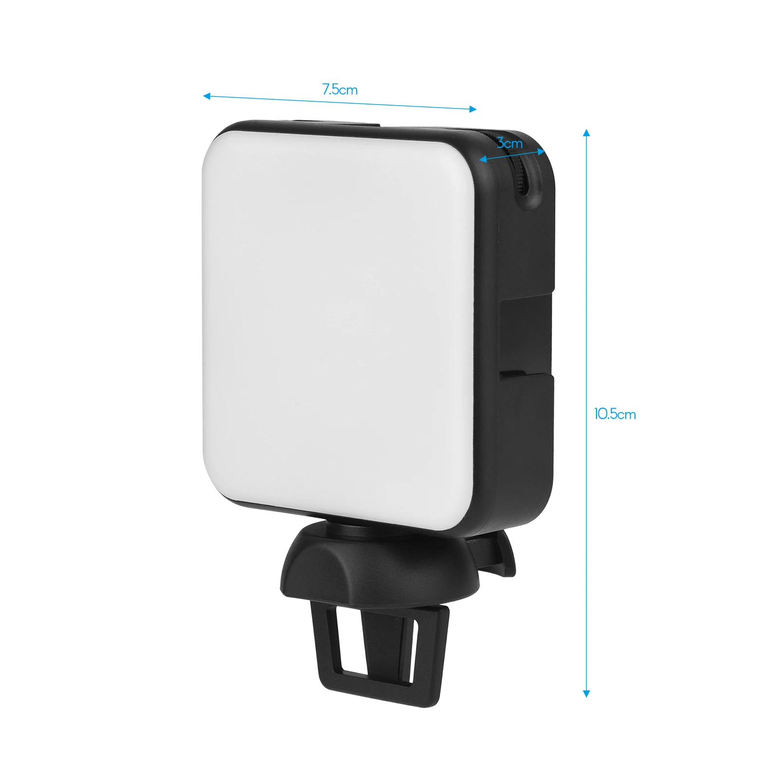 Andoer 라이브 스트림 비디오 촬영 회의용 미니 LED 조명, 밝기 조절 가능, 3 콜드 슈 마운트, W36, 5600K