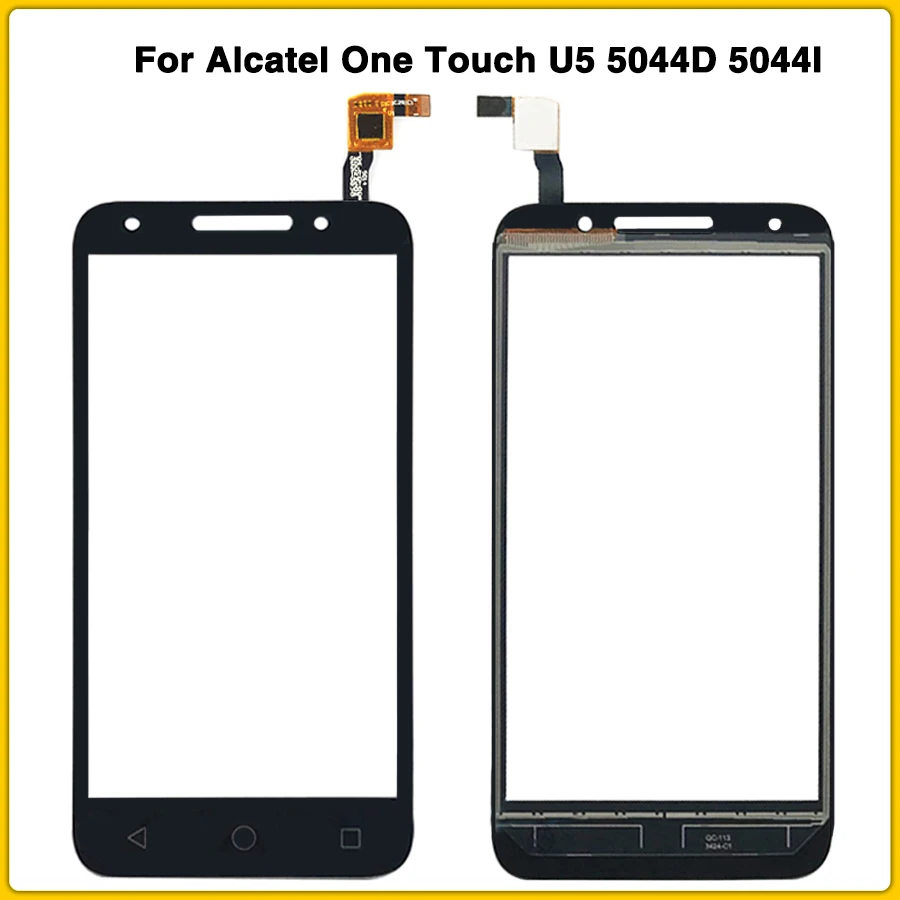 

new TouchScreen For Alcatel One Touch U5 5044D 5044I 5044T 5044Y OT5044 Touch Screen panel Digitizer Sensor front Glass