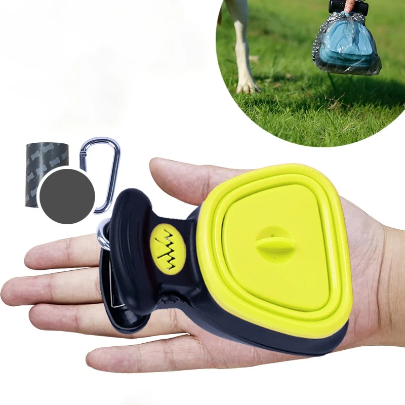 

NEW Silicone Plastic Dog Pet Travel Foldable Pooper Scooper Poop Scoop Clean Pick Up Cleaner With Litter Bag Holder