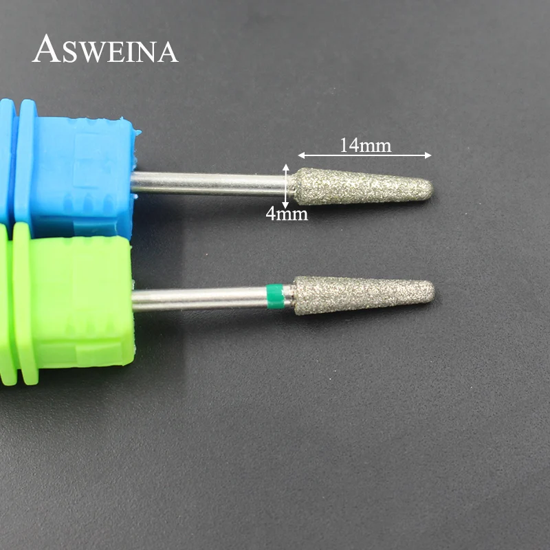 ASWEINA/1 шт. алмазные шлифовальные заусенцы для ногтей, кутикулы, сверло для удаления омертвевшей кожи, аппарат для маникюра, инструмент для ногтей