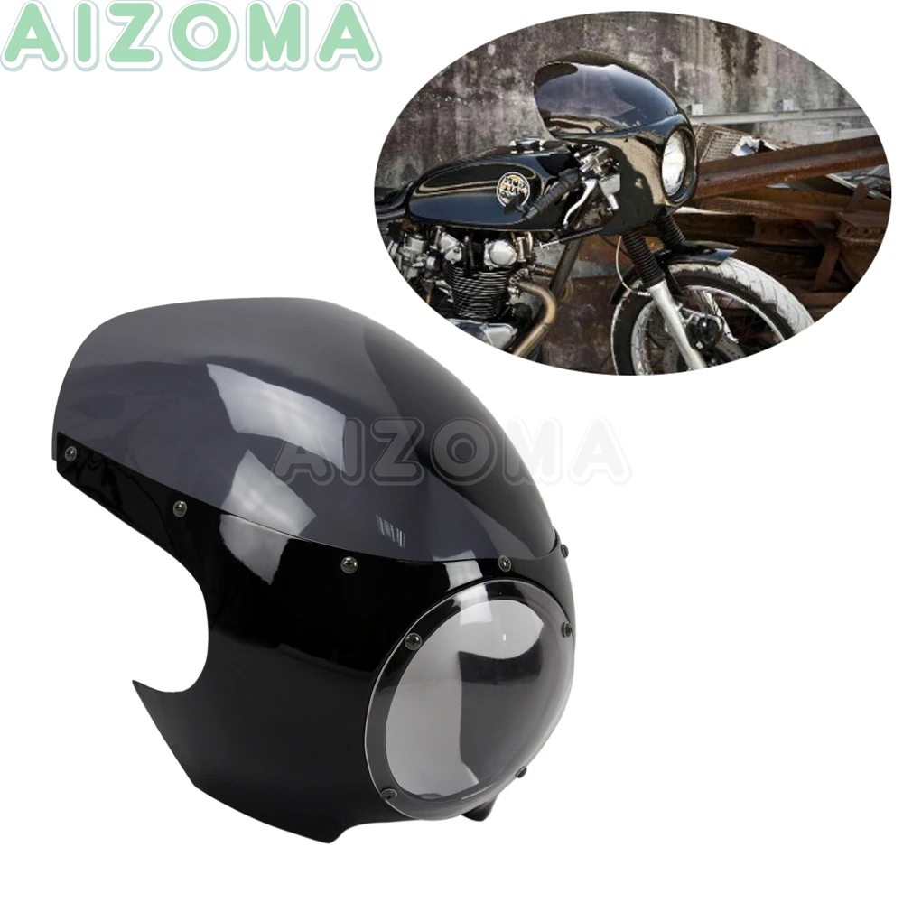 Мотоциклы 5 75 дюйма в стиле ретро обтекатель для фар Harley Cafe Racer Yamaha Honda Kawasaki Custom 5-3/4