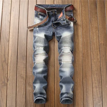 

New Fashion Men Casual Pantalones Slim Straight Elasticity Jeans Spring Autumn Men Overalls Pants Male Jeans Men