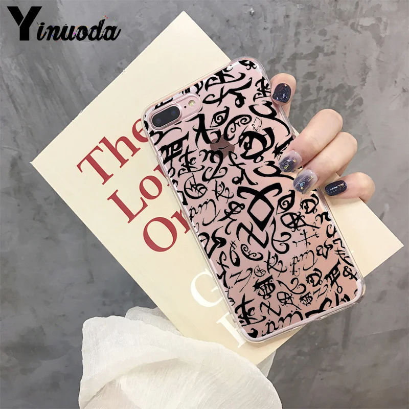9 Yinuoda Shadowhunters Pattern Rubber Phone Accessories Cover for iPhone X XS MAX 6 6s 7 7plus 8 8Plus 5 5S SE XR 11 pro max - Цвет: 9