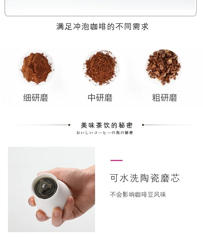 H423e71c4876b4f48bcbf34fc1d3f8404k Coffee Machine HARIO Japanese Portable Powder Coffee Grinder Ceramic Core-grinding Household Manual Grinding Coffee Beans MSS