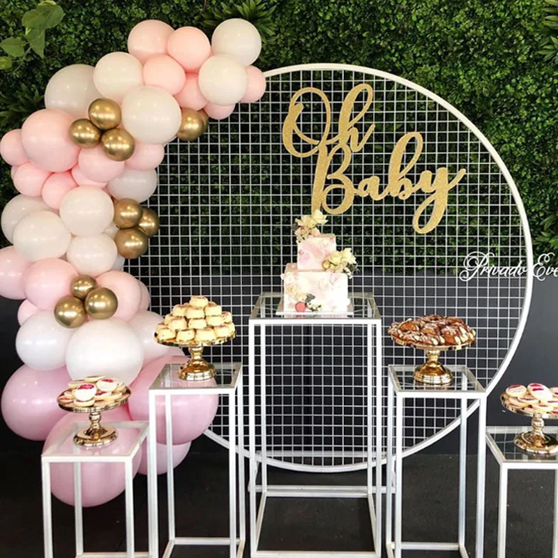 66pcs White Pink Macarons Ballons Pastel Party Candy Balloons 1st 2nd 3th Birthday Decorations Girl Boy Baby Shower Decor | Дом и сад