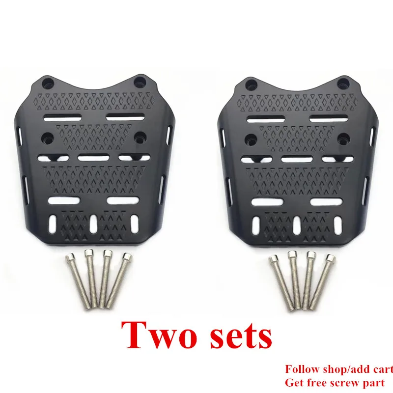 two sets Модифицированный мотоцикл алюминиевый PCX задний кронштейн pcx 125 150 задний стеллаж для выставки товаров компьютерной приставки к телевизору Перевозчик Кронштейн для HONDA PCX 125 150 - Цвет: two sets