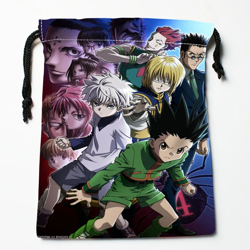 Custom HUNTER X Drawstring Bag 18*22cm Small Travel Women Cloth Christmas Gift pouch W-0616 | Багаж и сумки