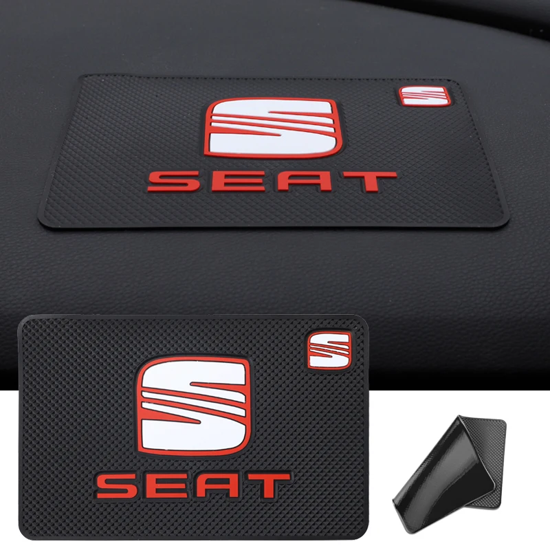 Силиконовый Противоскользящий коврик из ПВХ для Seat Leon Ibiza Cupra FR Mk3 5F 6J Ateca