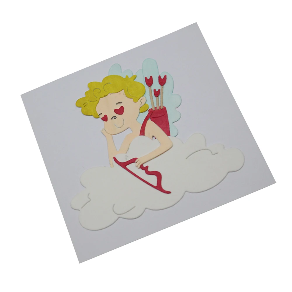  Cupid Archery Shaped Metal Cutting Dies God of Love Art Card DIY Scrapbooking Album Embossing Die C - 4.00008E+12