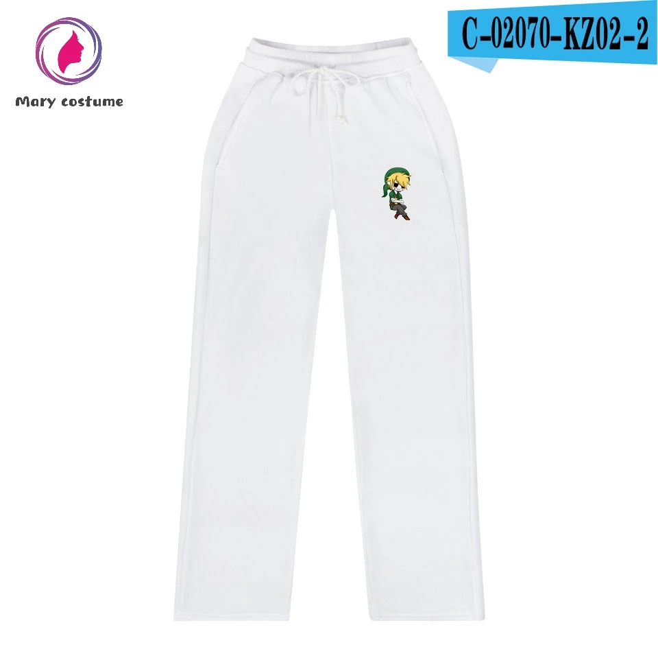 Creepypasta Style Cooton Men Loose Pants High Quality Jogging Sports Trousers Fashion Comfortable Casual Pants - Цвет: white