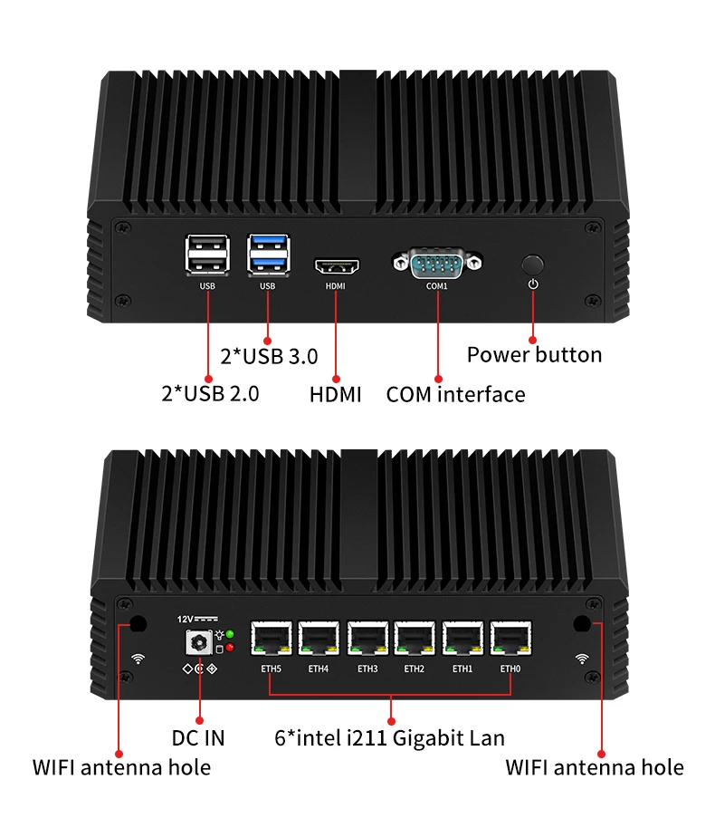 High-Performance Mini PC with In-tel Core CPU, 4-32GB RAM, 1TB SSD, Firewall, VPN, Pfsense - Industrial Network Server Description Image.This Product Can Be Found With The Tag Names Barebone Mini PC, Computer Office, Mini pc