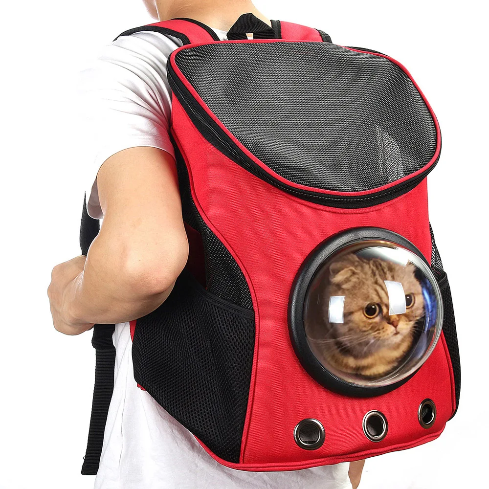 

Hot New Portable Breathable Pet Cat Puppy Carry Bag Outdoor Travel Space Capsule Backpack Bag for Cat and Dog Pet Products