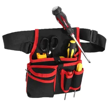 

Multi-functional Tool Bag Hardware Electrician Hammers Screwdriver Repair Tool Pouch Storage Waist Pack with Adjustable Belt