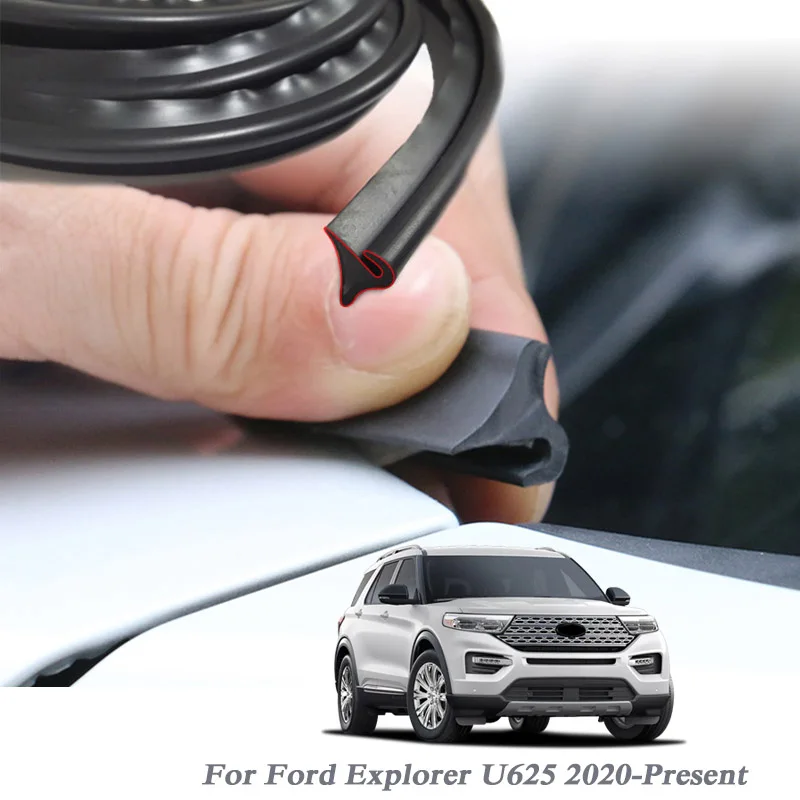 

1.8M Car Window Sealant Rubber Protector Seal Strip Trim Car Front Windshield Spoiler For Ford Explorer U625 Mondeo Kuga