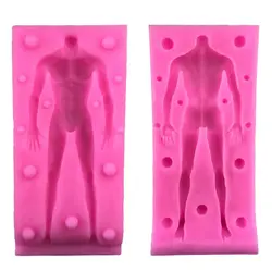 Кукла форма тела силиконовая форма 3D Мягкие приспособления для изготовления конфет Манекен ручной Diy набор для выпечки с шоколадом