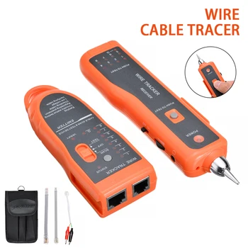 

1 Set New Wire Cable Tracer Tone Generator Finder Probe Tracker Network Tester Network Cable Tester Detector Line Finder w/ Bag