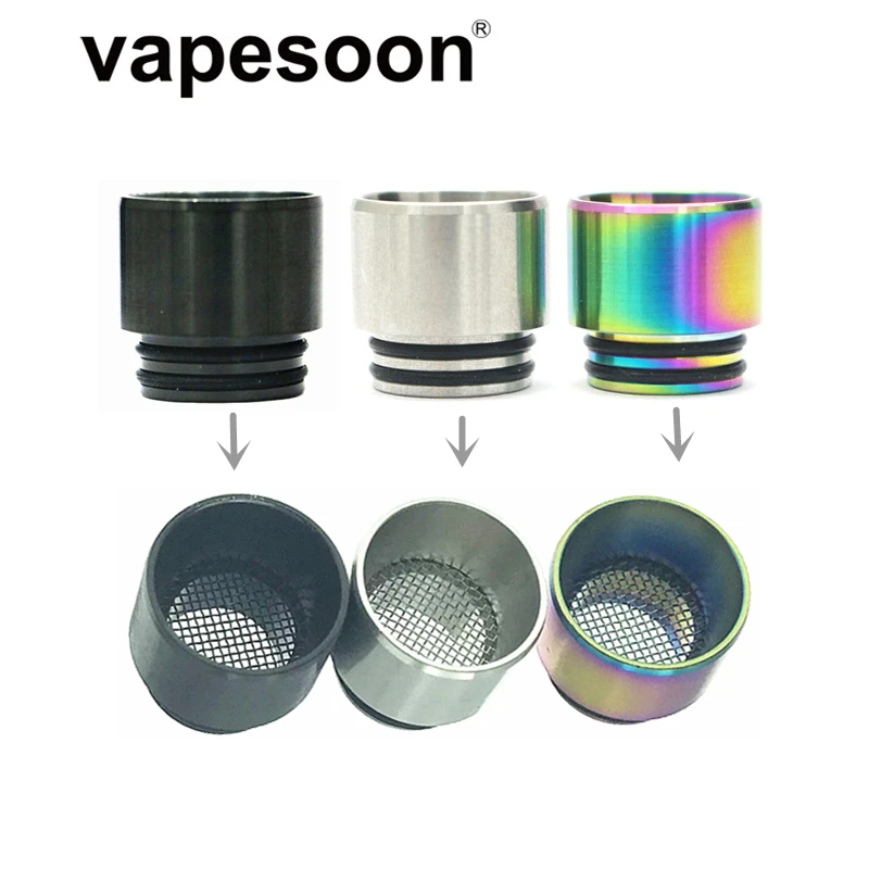 Metal Anti-fried Oil Vape Mouthpiece 810 Drip Tip for e-Cigarette 810 Thread Atomizer Tank Vaporizer