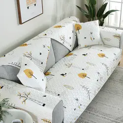 Всесезонная универсальная хлопковая саржевая диванная подушка, ткань Нескользящая подушка, простая гостиная покрывало для дивана