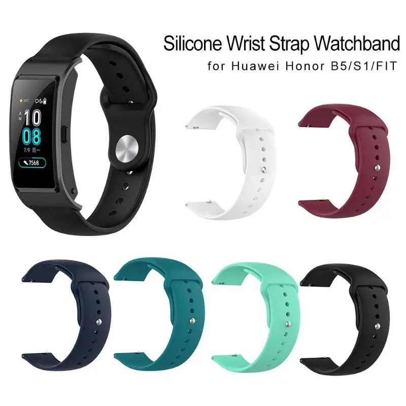 

18mm New Wrist Band Strap Replacement Silicone Smart Watch Bracelet Watchband for Huawei Honor B5/S1/FIT Dropshipping