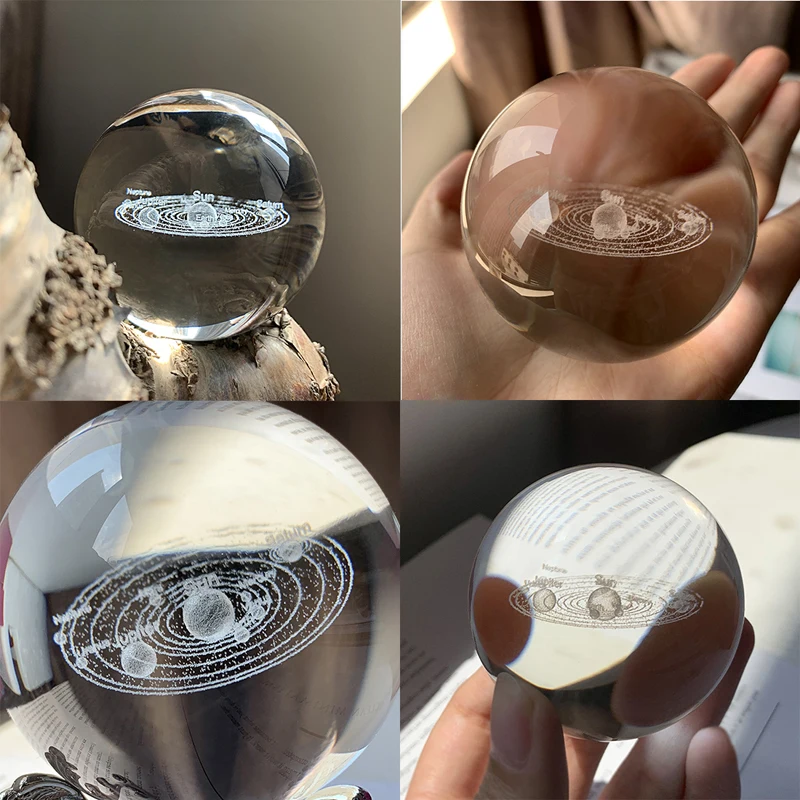 Искусственные 3d статуэтки H & D 60 мм исцеляющий стеклянный шар сфера коллекционный