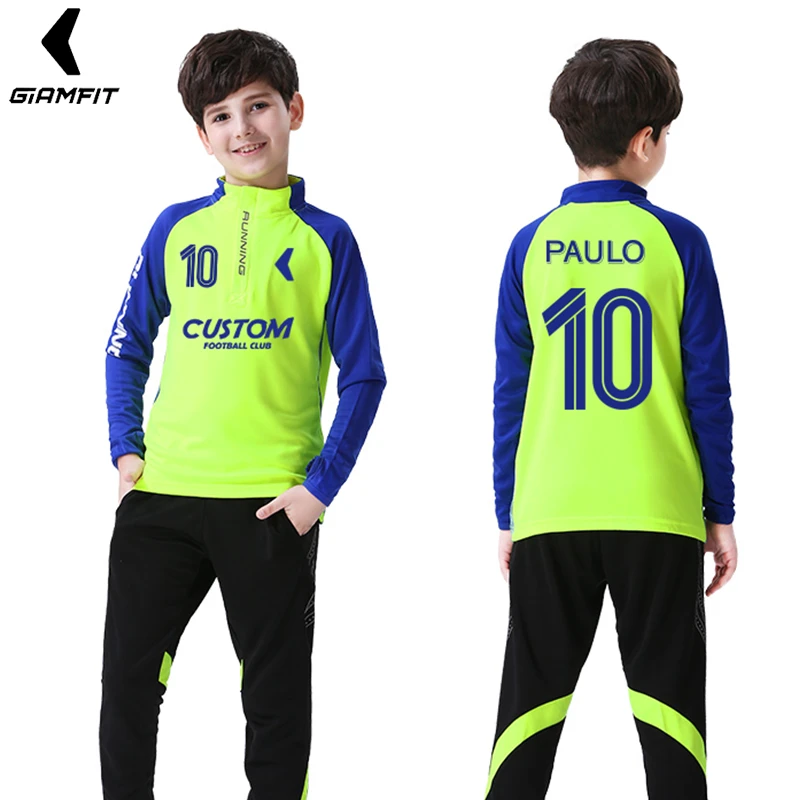 children's football training tracksuits