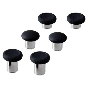 

MOOL 6 in 1 Thumbstick Grips Replacement Parts for One Elite Controller Compatible with PS4/NS Switch