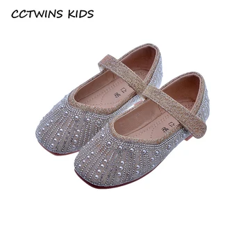 

CCTWINS Kids Shoes 2020 Autumn Baby Girls Brand Mary Jane Children Fashion Party Flat Toddlers Rhinestone Princess Shoes GM2691