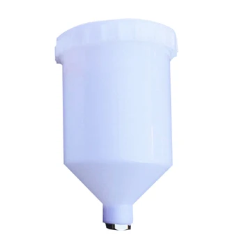 

Gravity Feed Spray Paint Plastic Paint Cup Pot 600ml Capacity 3/8 Male Thread For H827 H887 Accessories Paint Cup Accessori Auto