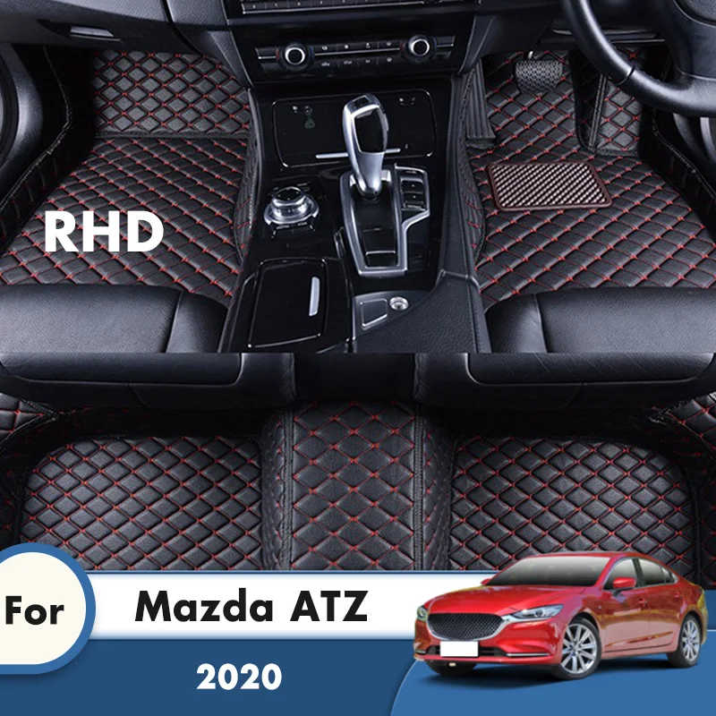 Автомобильные коврики RHD для Mazda ATZ 2020 кожаные декоративные аксессуары салона