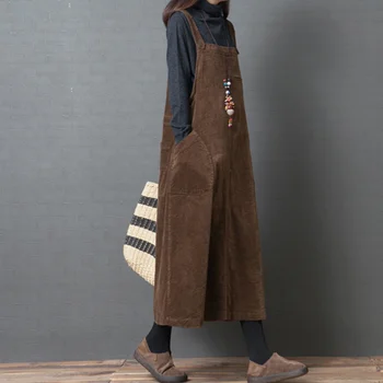 

Spring New Korean Loose Solid Color Casual Plus Size Women's Strap Dress 2020