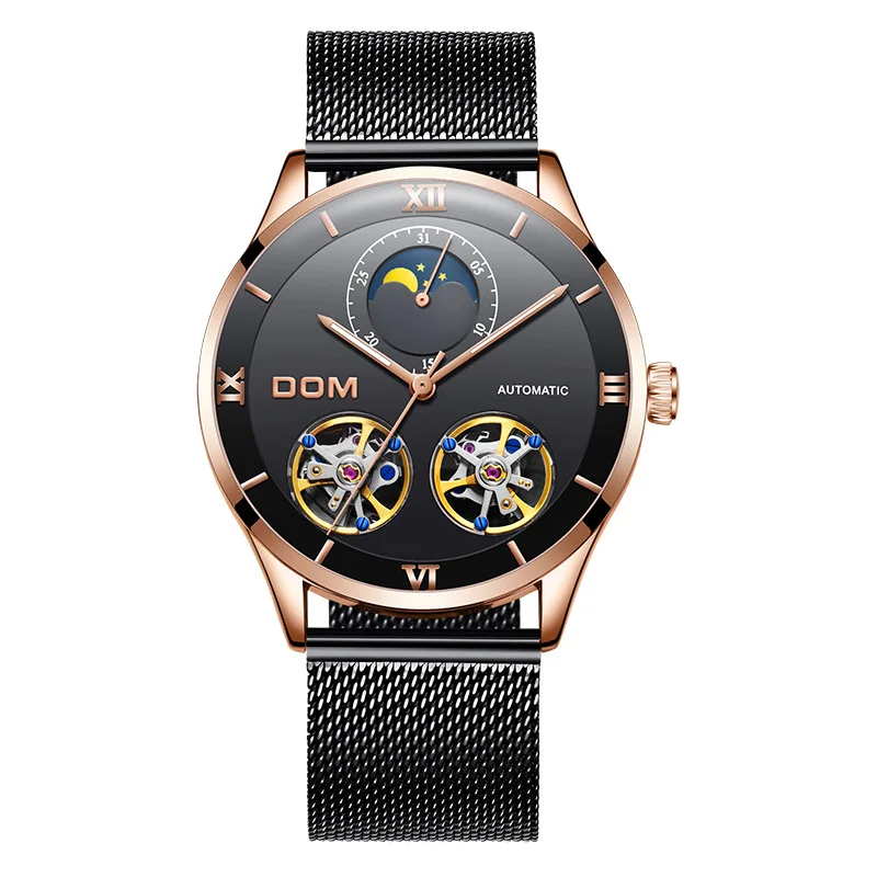 

Men's Explosive Mechanical Watch Skeleton Business Watch Automatic Mechanical Men's Watch Waterproof Automatic Winding Clock