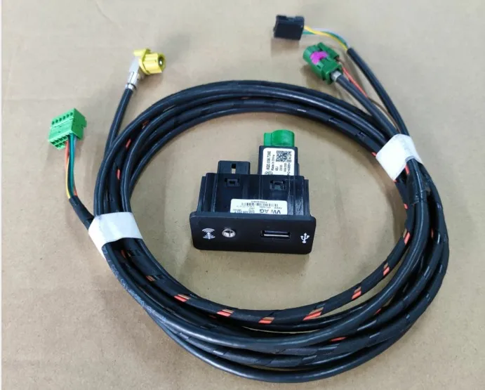 

MIB2 MDI AMI Adapter Socket Cable Wiring Harness For Golf 7 MK7 VII CC E-GOLF Lamando CarPlay Media USB AUX Switch3GD035222E