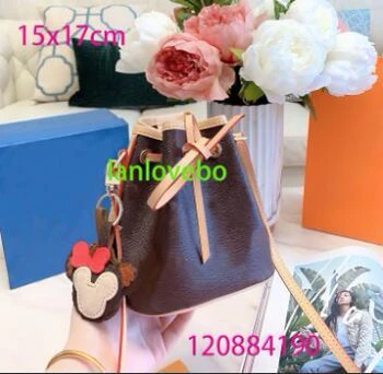 

Top brand leather mini bucket bag with gift box luxury handbags women bags designer