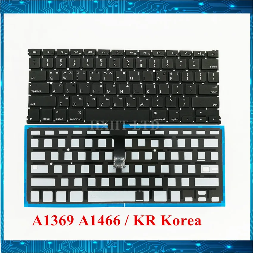 Клавиатура A1369 A1466 KR Корейская клавиатура для Apple Macbook Air 13 дюймов ноутбука 2011 2012 2013