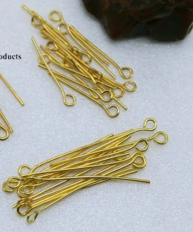 

200pcs gold Mixed Metal Color Eye Head Pin Needles Beads Supplies for Jewelry Making Accessories Earring Findings Diy dsf3s