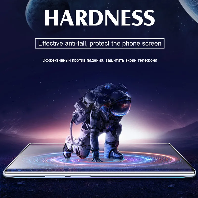 2 шт ультрафиолет Полный Клей закаленное стекло для samsung Galaxy Note 10 8 9 Pro S10 S8 S9 PLus защита экрана S10E Защитная стеклянная пленка