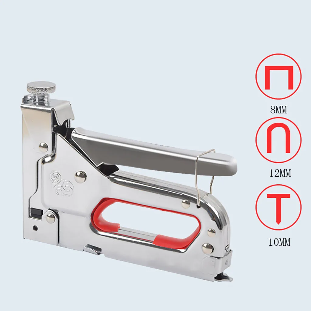 3 In1 Manual Heavy Duty Stapler Tool for Door/T/U Type with 600 Staples household professional tool accessories инструмент