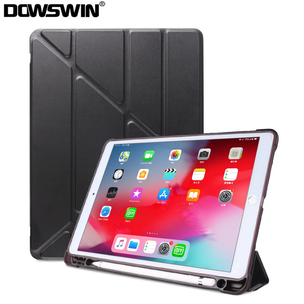 Чехол для iPad 10 2 с держателем карандашом кожаный чехол Pro 5 Air 3 2019 умный Чехлы 7 го